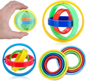 12PCS Infinite Flip 3D Gyro Multilayer Spinning Top Silent Spinner Stress Relief Gyroscope Toy for Adults Kids Goodie Bag Filler Stocking Stuffers