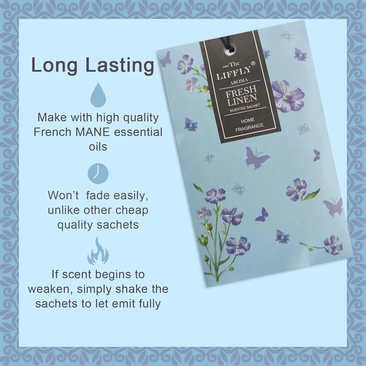 14 Packs Scented Sachets Bags for Drawers and Closets Long-Lasting Home Fragrance Sachet Lavender Cherry Blossoms Lilac Fresh Linen Eucalyptus Peppermint Lemongrass 7 Scent Gift Box