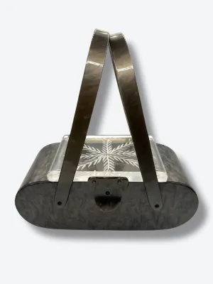 1950s Lucite Gray and Lucite Bag