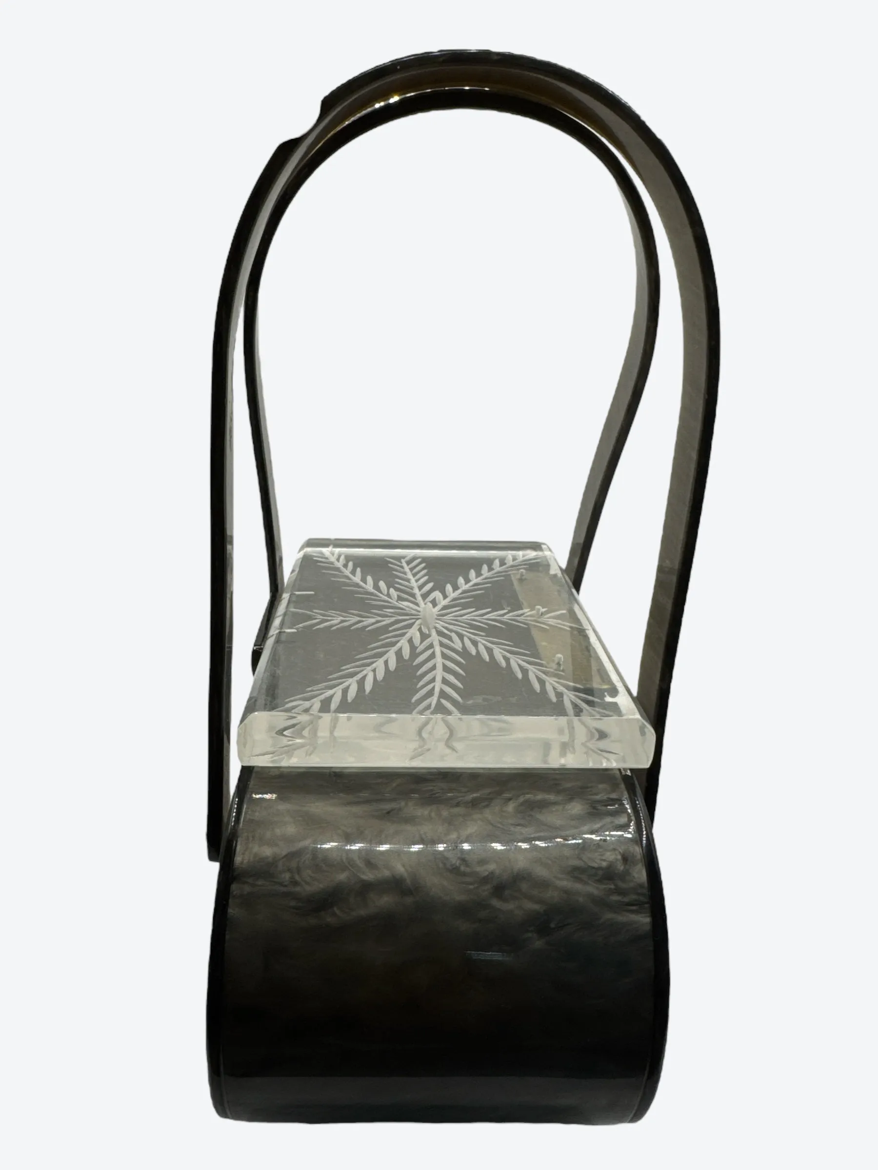1950s Lucite Gray and Lucite Bag