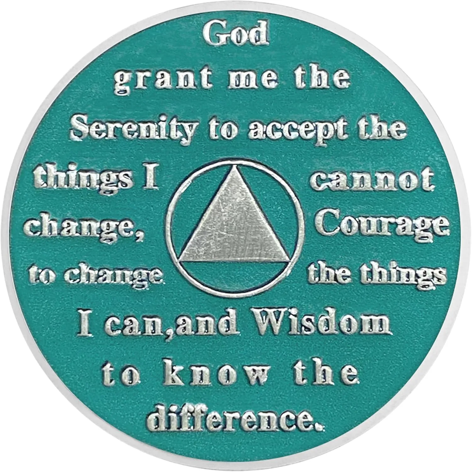 2 Year Sobriety Coin AA Chips and Medallions - Sun Mountain River Scene - 1-20 Year Sober Token Celebrating Sobriety - Alcoholics Anonymous Gifts - Sobriety Gifts for Men Women