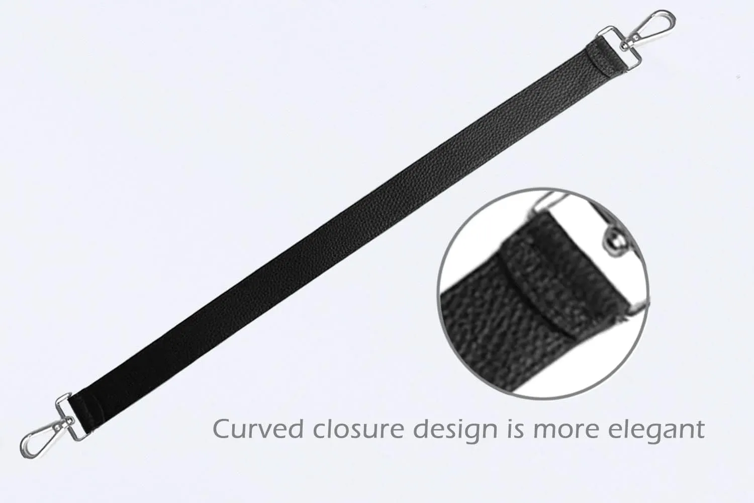 24.8” Leather Replacement Strap for Handbags Shoulder Bag with Metal Buckles