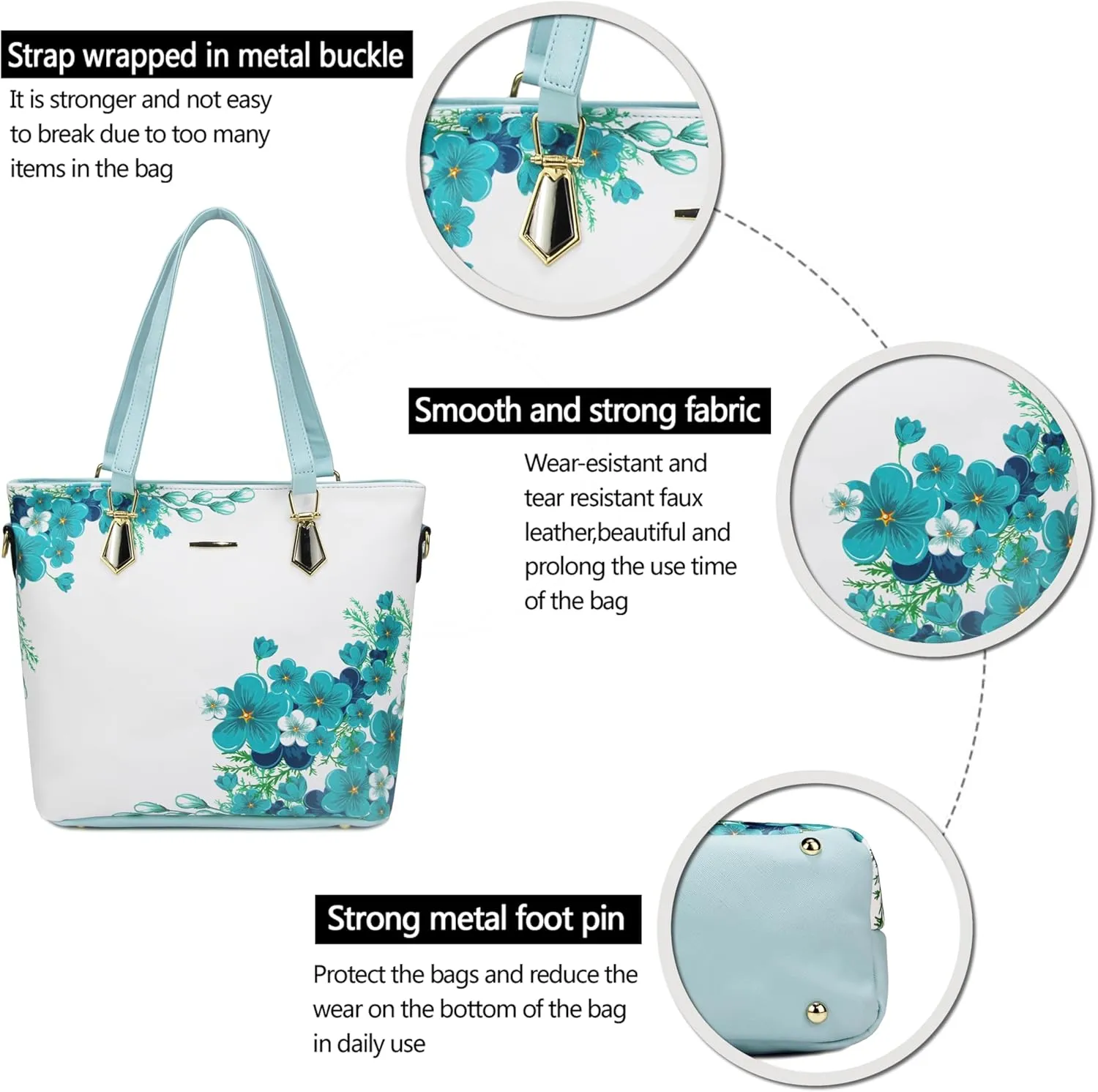 2E-youth Designer Purses and Handbags for Women Satchel Shoulder Bag Tote Top Handle Bag