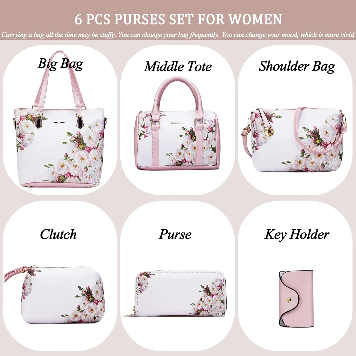 2E-youth Designer Purses and Handbags for Women Satchel Shoulder Bag Tote Top Handle Bag
