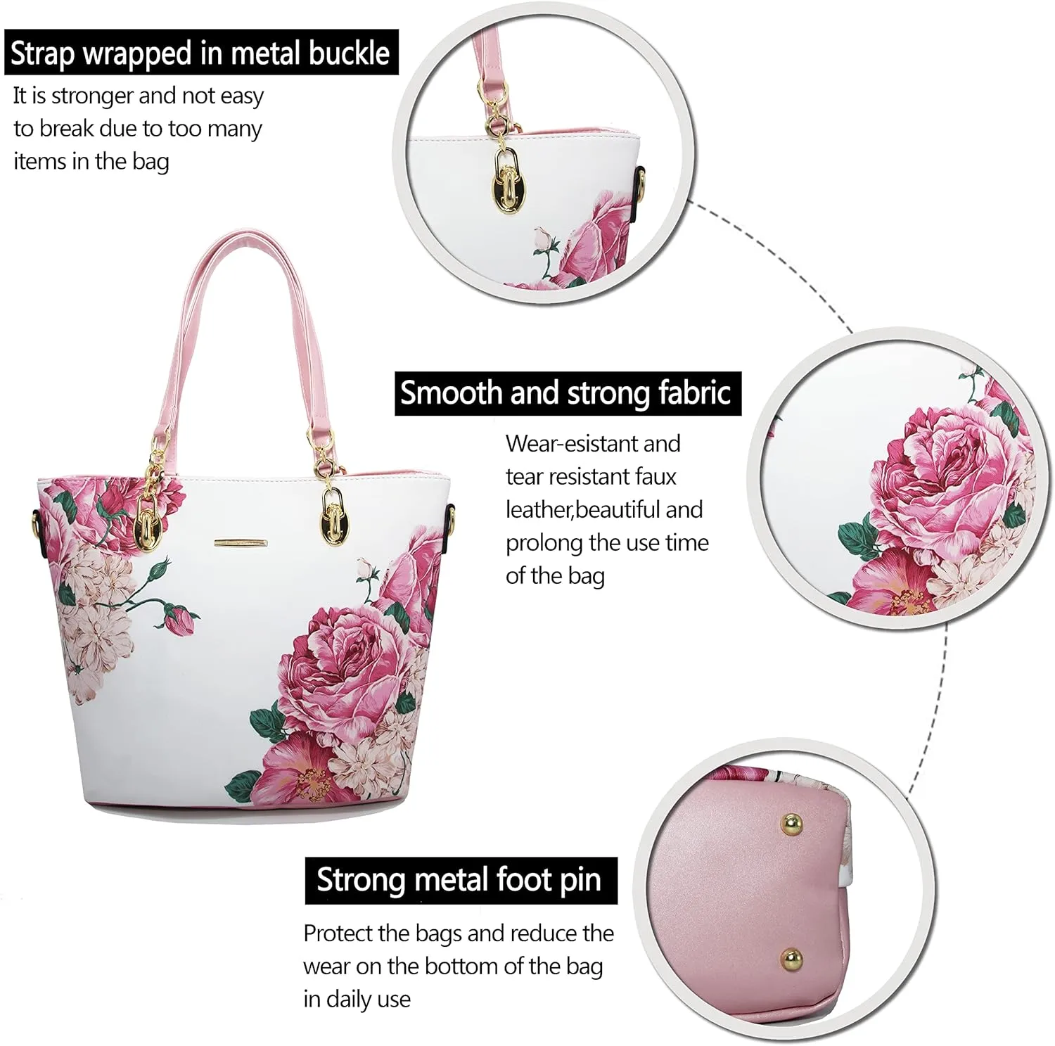 2E-youth Designer Purses and Handbags for Women Satchel Shoulder Bag Tote Top Handle Bag