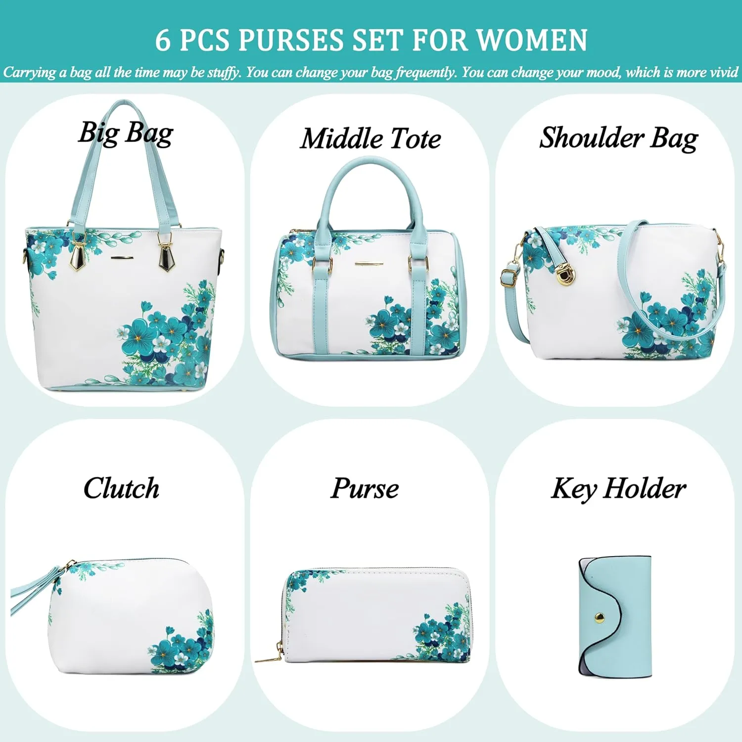 2E-youth Designer Purses and Handbags for Women Satchel Shoulder Bag Tote Top Handle Bag