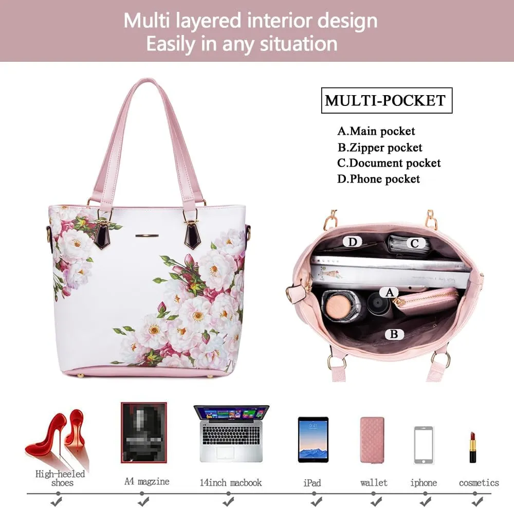 2E-youth Designer Purses and Handbags for Women Satchel Shoulder Bag Tote Top Handle Bag