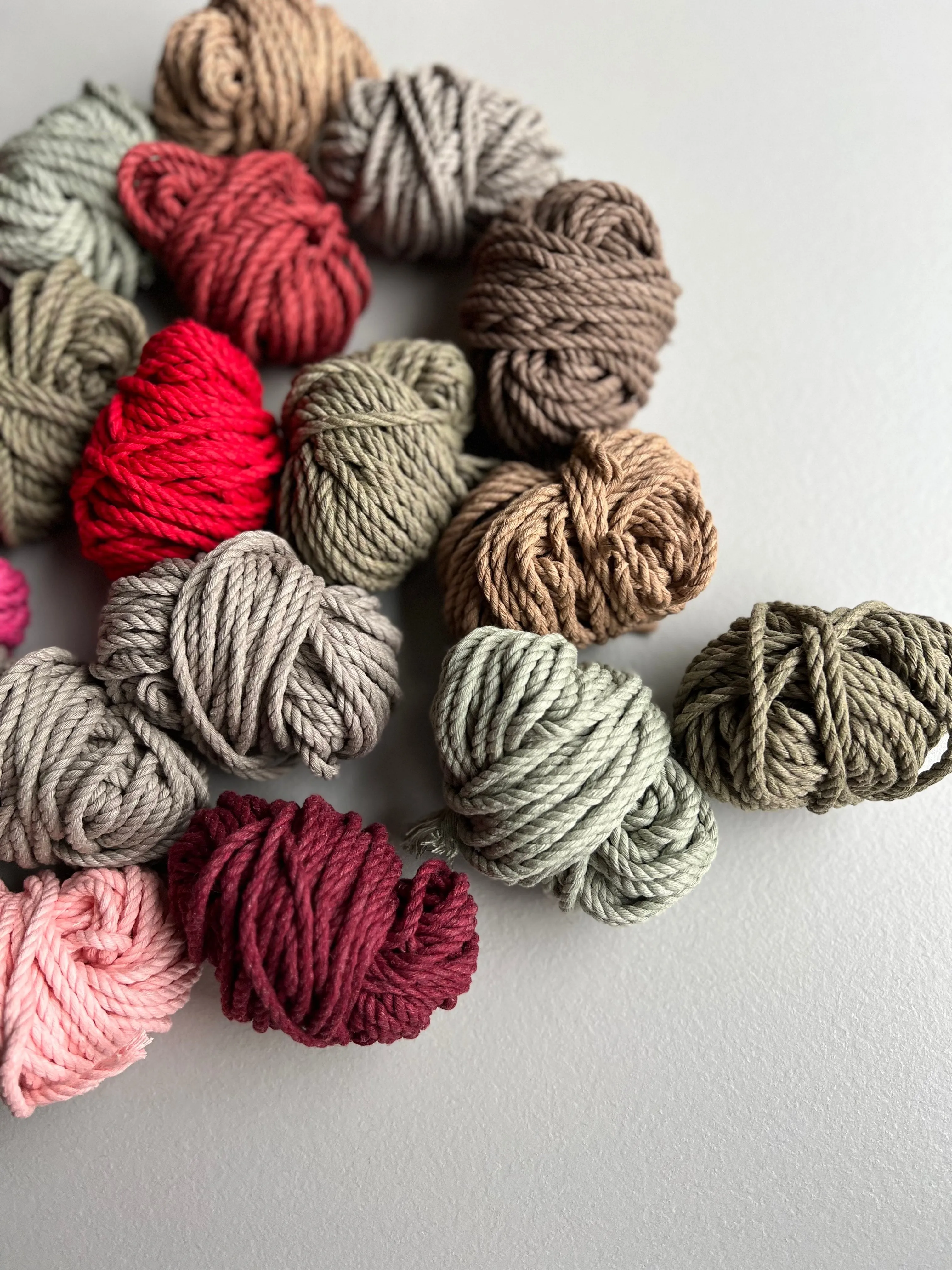 4mm cotton macrame cord MINI balls - 150 meters   2 gifts
