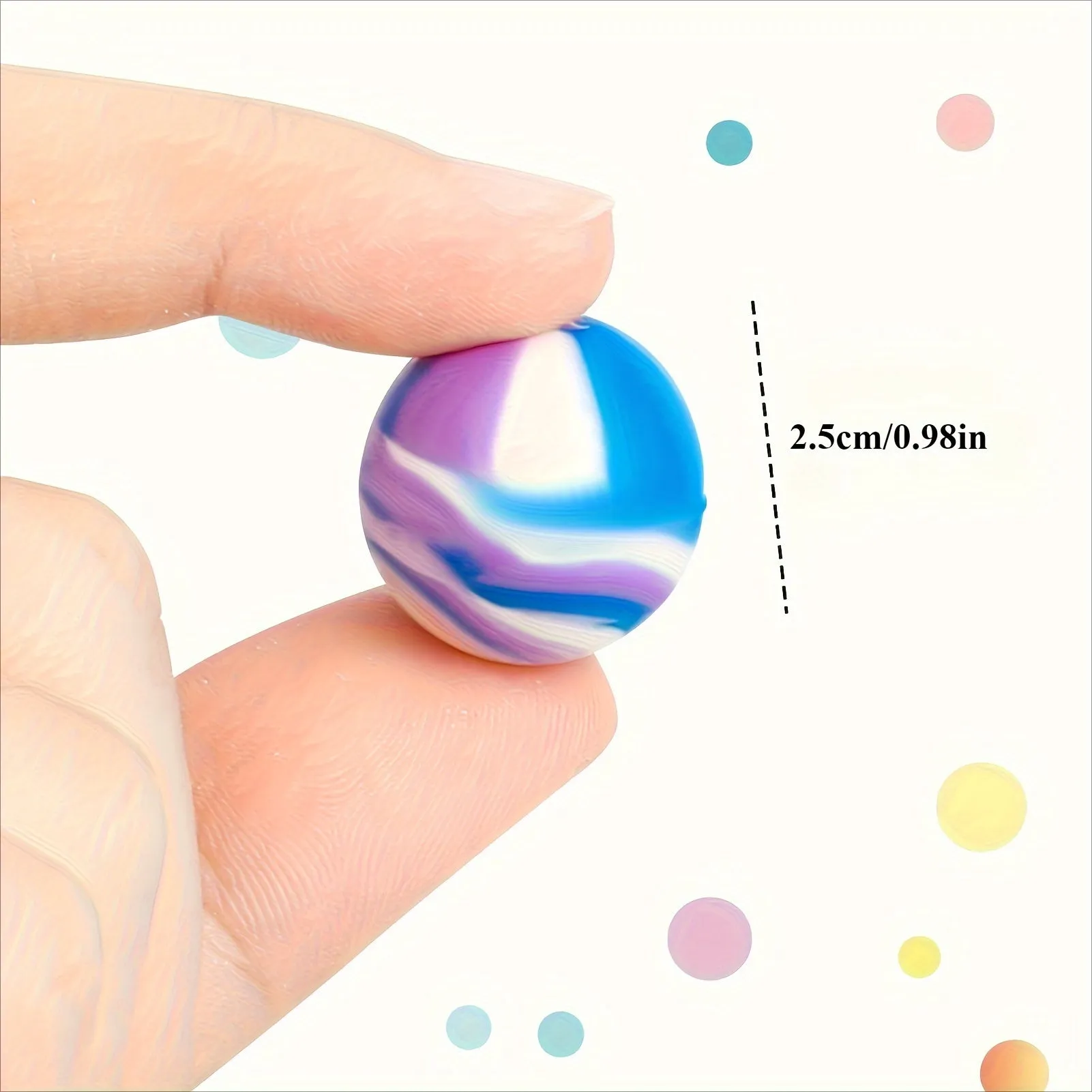 50-100 Assorted Rubber Bouncy Balls - Party Favors & Gift Bags