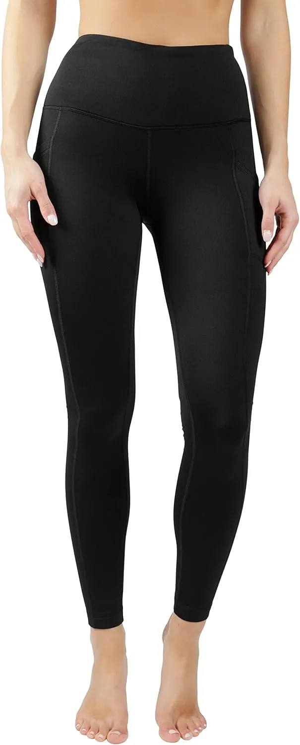 90 Degree By Reflex High Waist Fleece Lined Leggings with Side Pocket - Yoga Pants