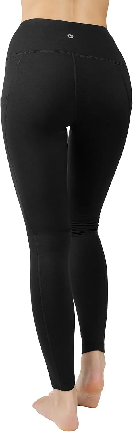 90 Degree By Reflex High Waist Fleece Lined Leggings with Side Pocket - Yoga Pants