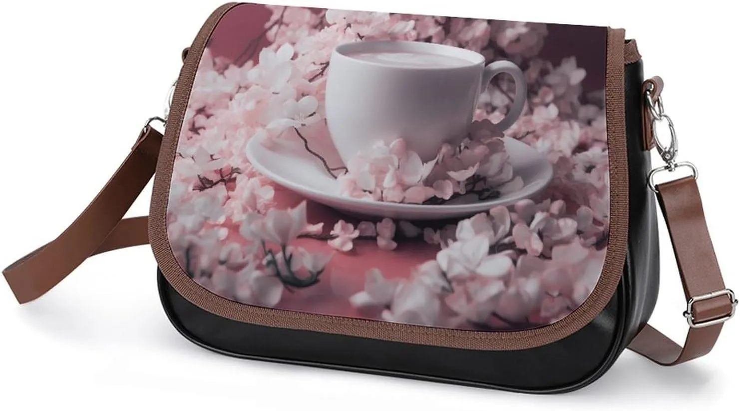 A Drink Crossbody Bags for Women,PU Leather Tote Bag for Women,Shoulder Bag Purse for Work Shopping Travel