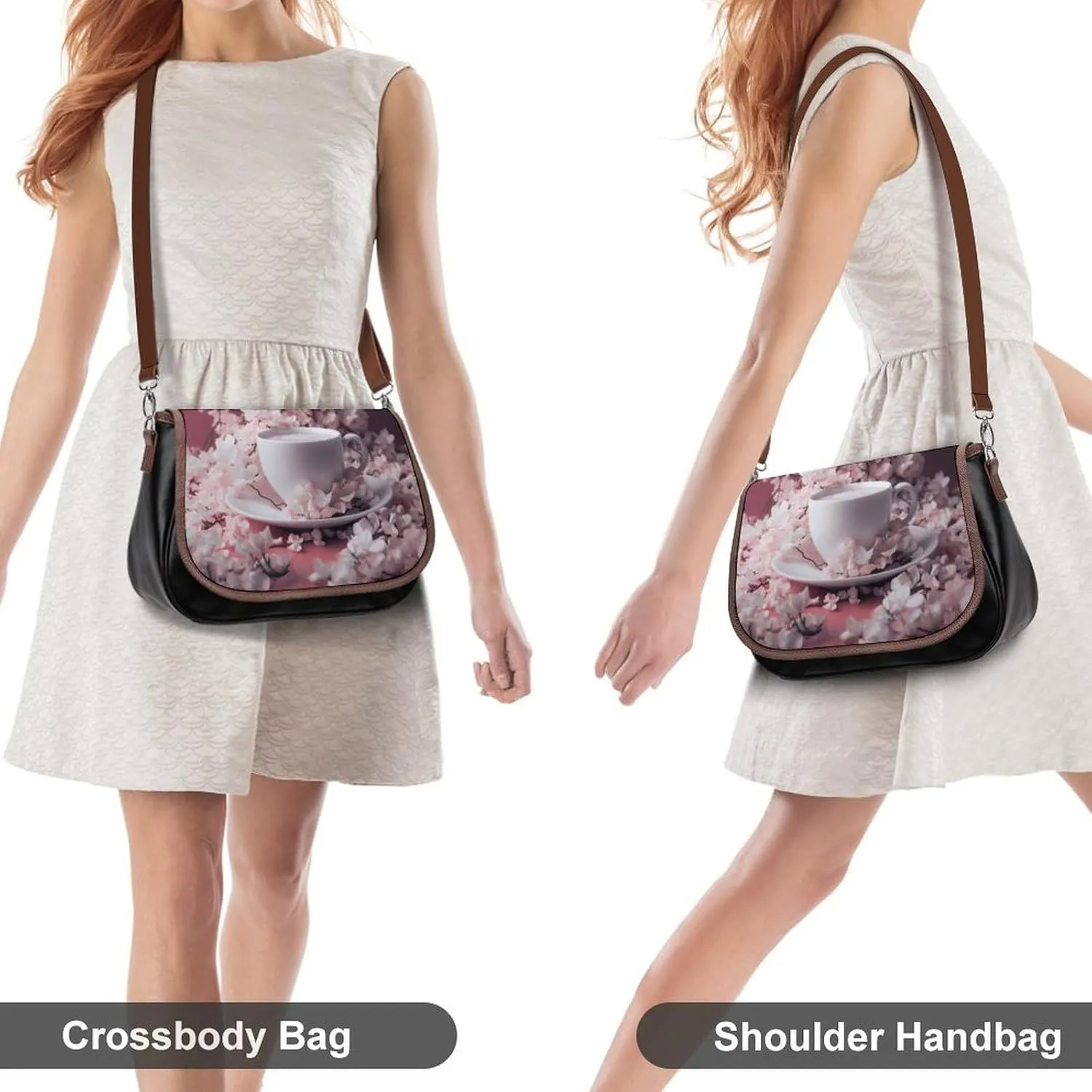 A Drink Crossbody Bags for Women,PU Leather Tote Bag for Women,Shoulder Bag Purse for Work Shopping Travel