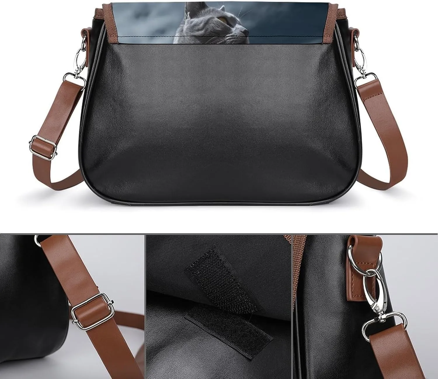 A Drink Crossbody Bags for Women,PU Leather Tote Bag for Women,Shoulder Bag Purse for Work Shopping Travel
