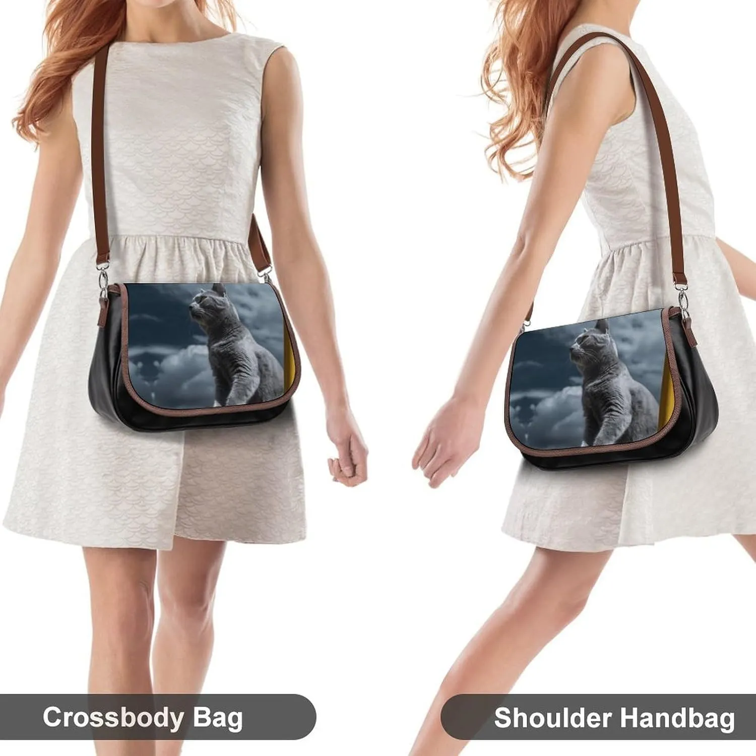 A Drink Crossbody Bags for Women,PU Leather Tote Bag for Women,Shoulder Bag Purse for Work Shopping Travel