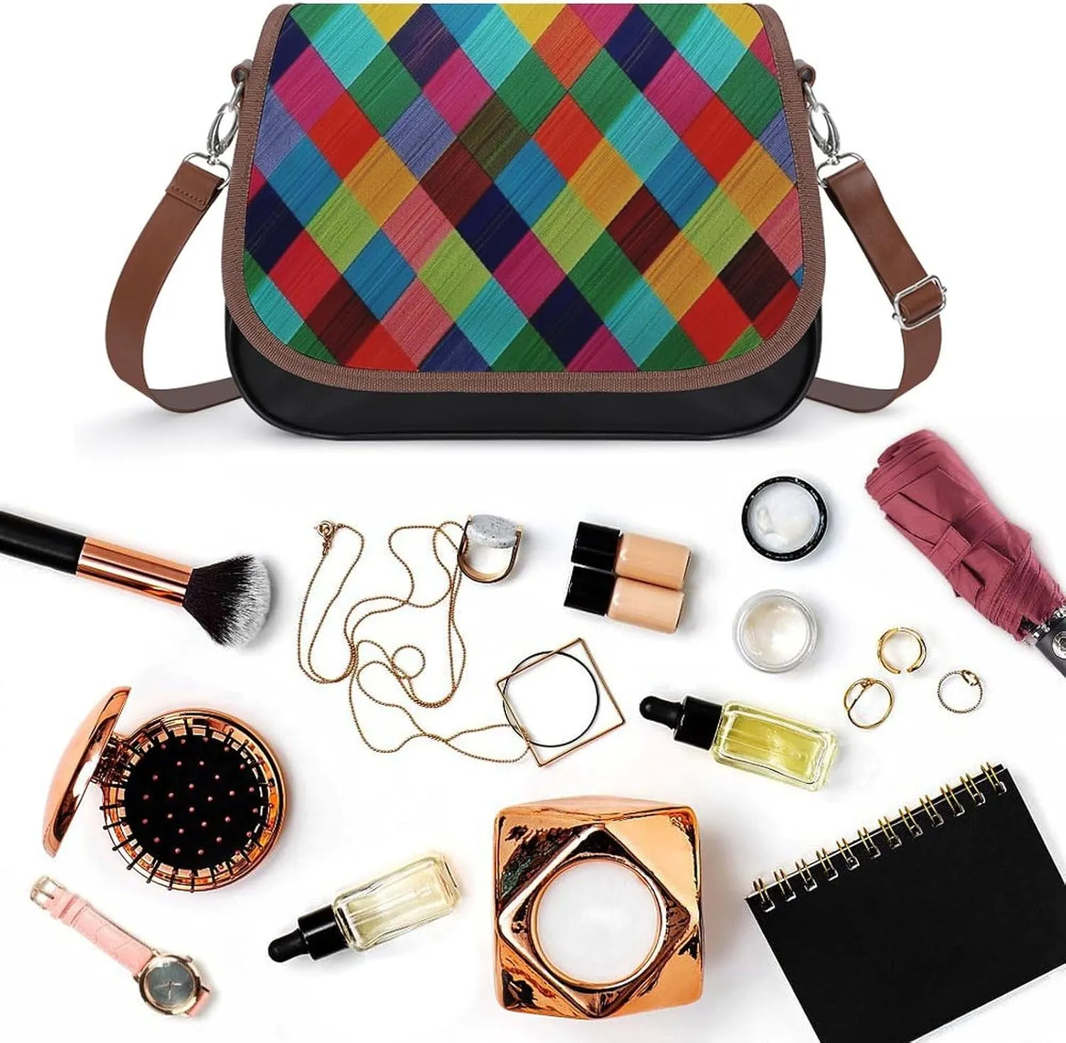 A Drink Crossbody Bags for Women,PU Leather Tote Bag for Women,Shoulder Bag Purse for Work Shopping Travel