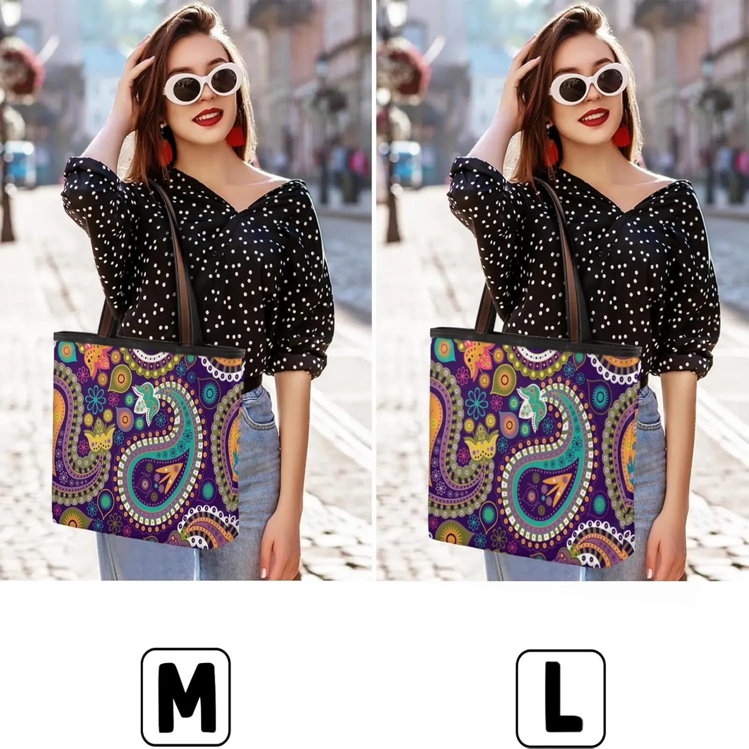 Abstraction Floral Flower Pattern Tote Bag for Women Womens Handbags Tote Bag for Work Shopping Travel Beach