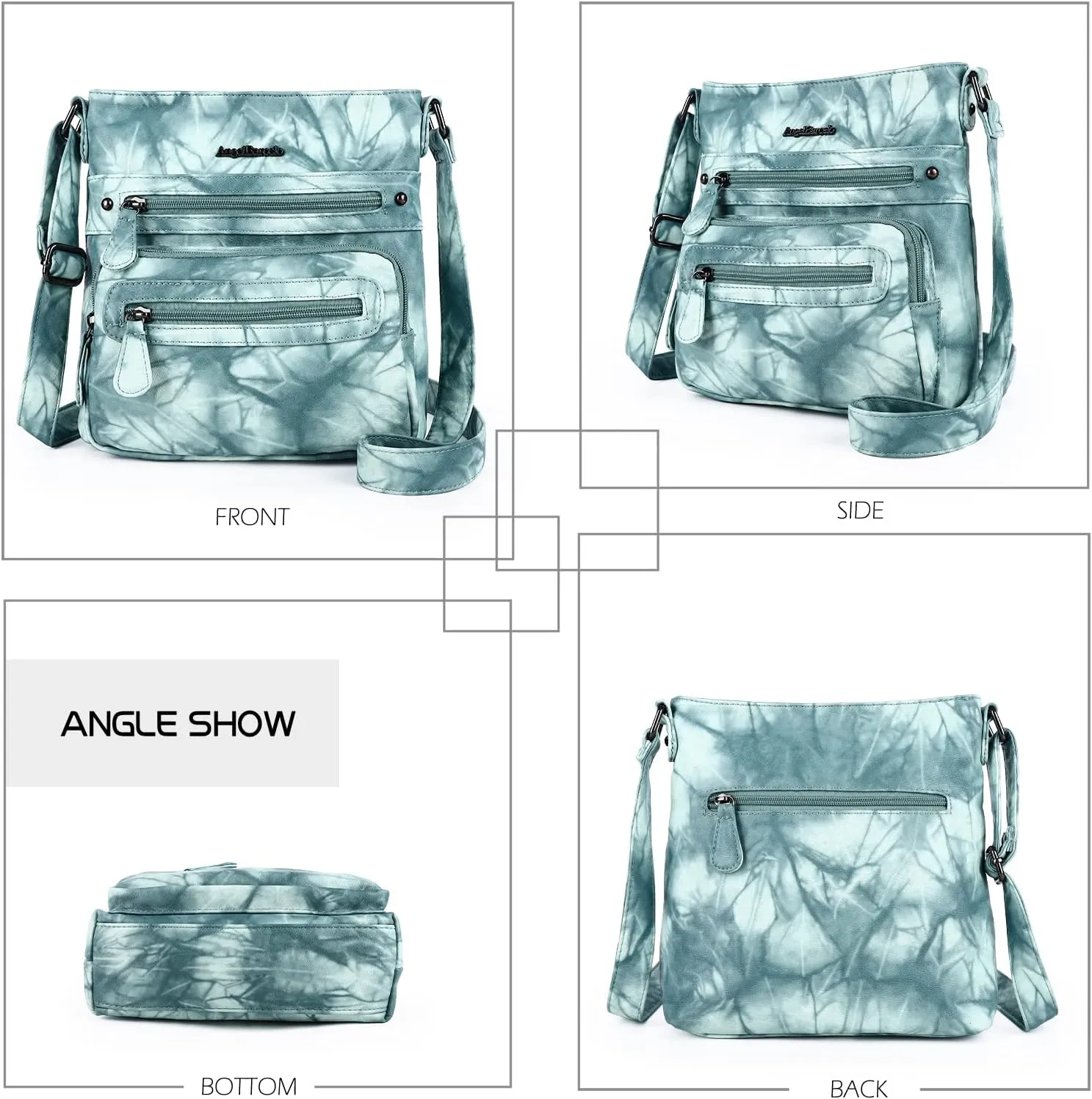 Angel Barcelo Crossbody Bags for Women,Ultra Soft Leather Purses for Women