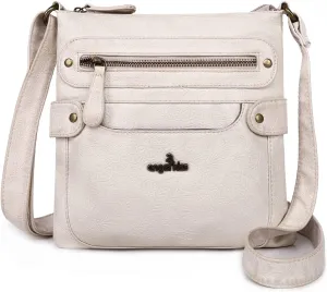Angel Kiss Crossbody Purse for Women Multi Pockets Bags Retro Vegan Designer Leather Women's Shoulder Handbags