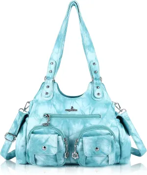 Angel Kiss Handbags for Women Large Hobo Bag Soft PU Leather Shoulder Bag for Women