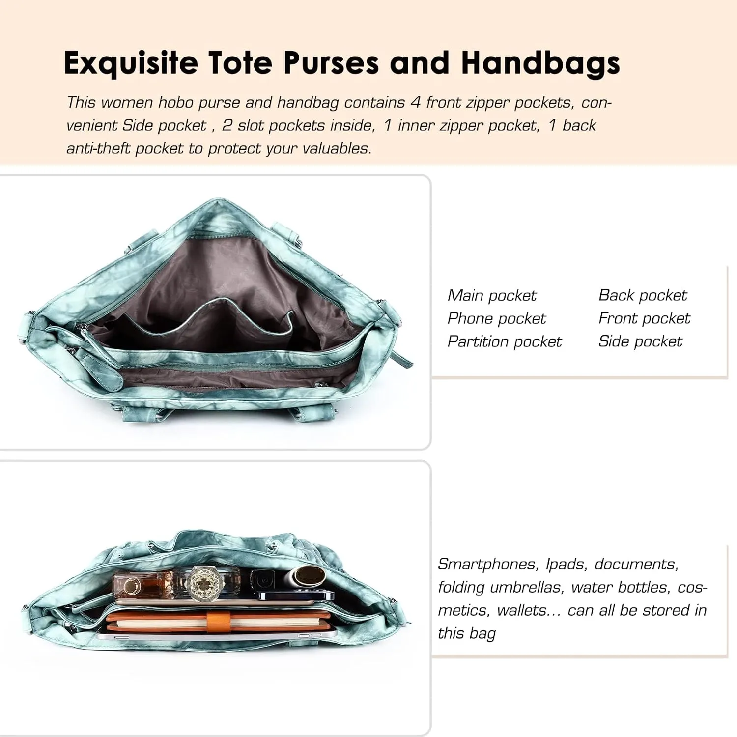 Angel Kiss Purses and Handbag for Women Soft PU Leather Shoulder Handbag Women Tote Satchel Bags Top Handle Satchel