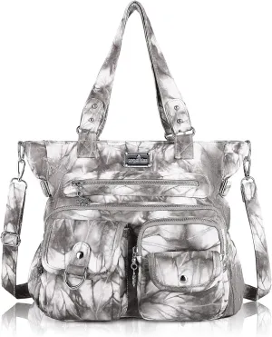 Angel Kiss Purses and Handbag for Women Soft PU Leather Shoulder Handbag Women Tote Satchel Bags Top Handle Satchel