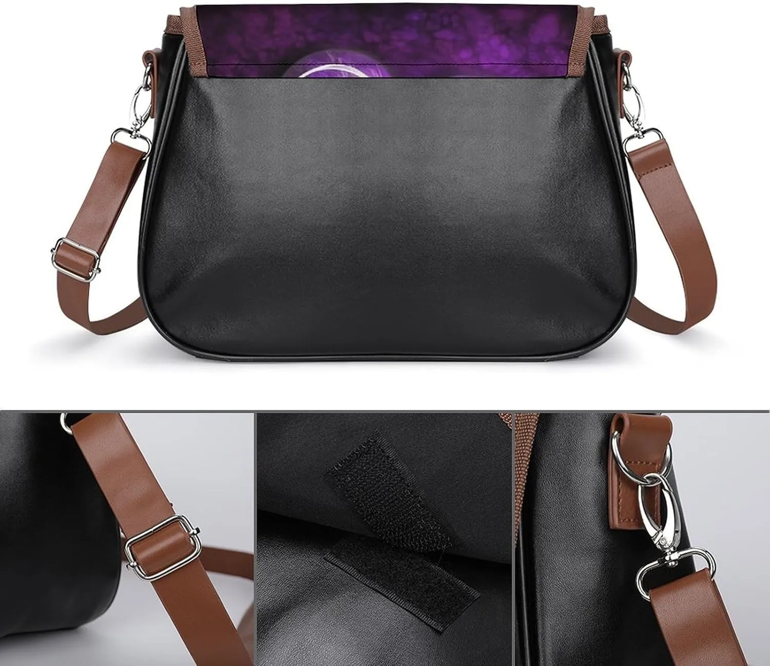 Animal Cartoon Elephant Crossbody Bags for Women,PU Leather Tote Bag for Women,Shoulder Bag Purse for Work Shopping Travel