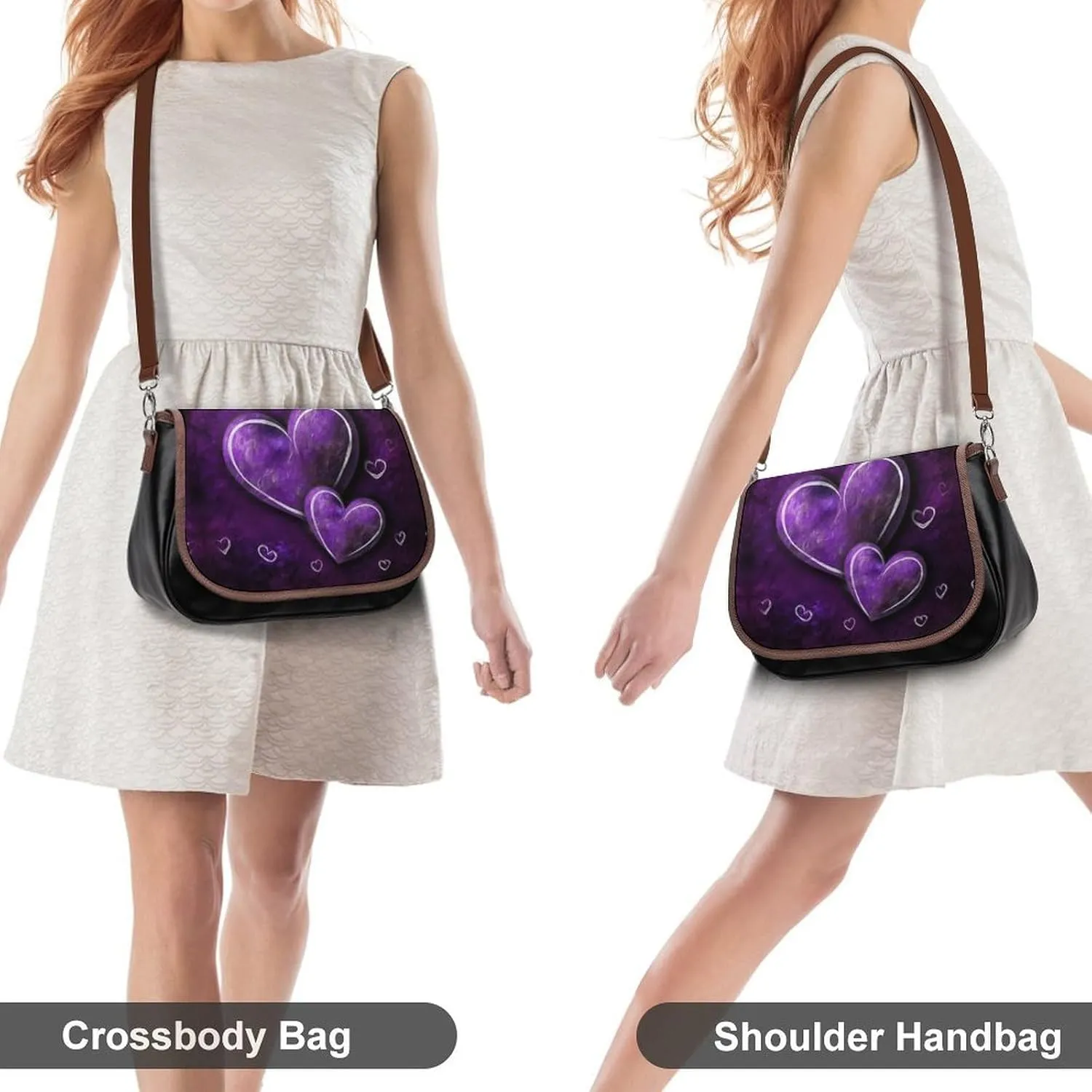 Animal Cartoon Elephant Crossbody Bags for Women,PU Leather Tote Bag for Women,Shoulder Bag Purse for Work Shopping Travel