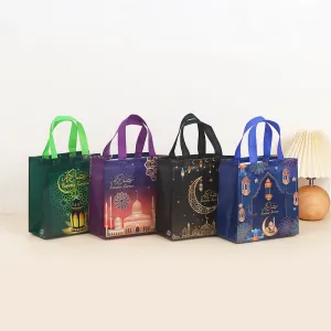 Assorted Colorful Ramadan Mubarak Gift Bags