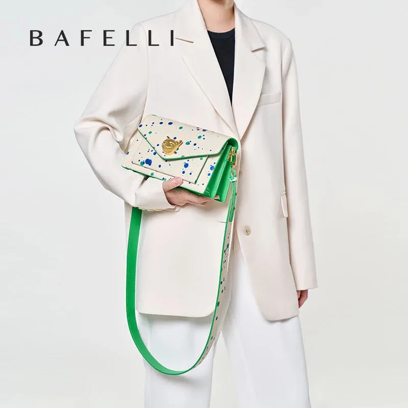 BAFELLI 2024 LUXURY BRAND LEATHER CROSSBODY CAT STYLE