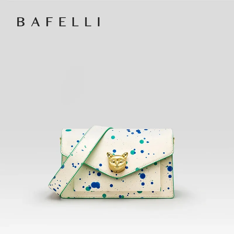 BAFELLI 2024 LUXURY BRAND LEATHER CROSSBODY CAT STYLE