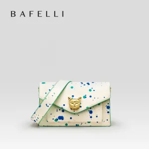BAFELLI 2024 LUXURY BRAND LEATHER CROSSBODY CAT STYLE