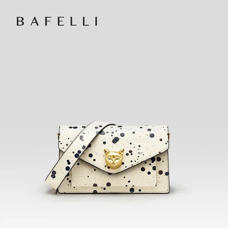 BAFELLI 2024 LUXURY BRAND LEATHER CROSSBODY CAT STYLE