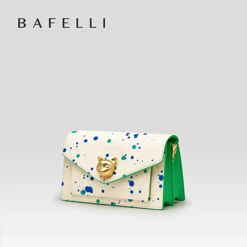 BAFELLI 2024 LUXURY BRAND LEATHER CROSSBODY CAT STYLE