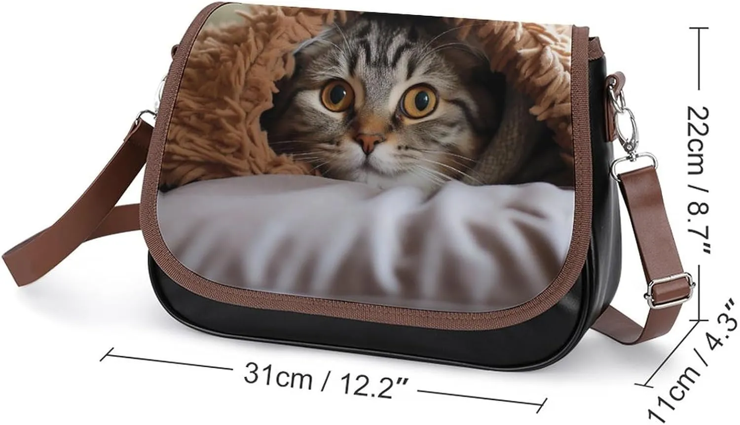 Beautiful Mermaid Tail Crossbody Bags for Women,PU Leather Tote Bag for Women,Shoulder Bag Purse for Work Shopping Travel