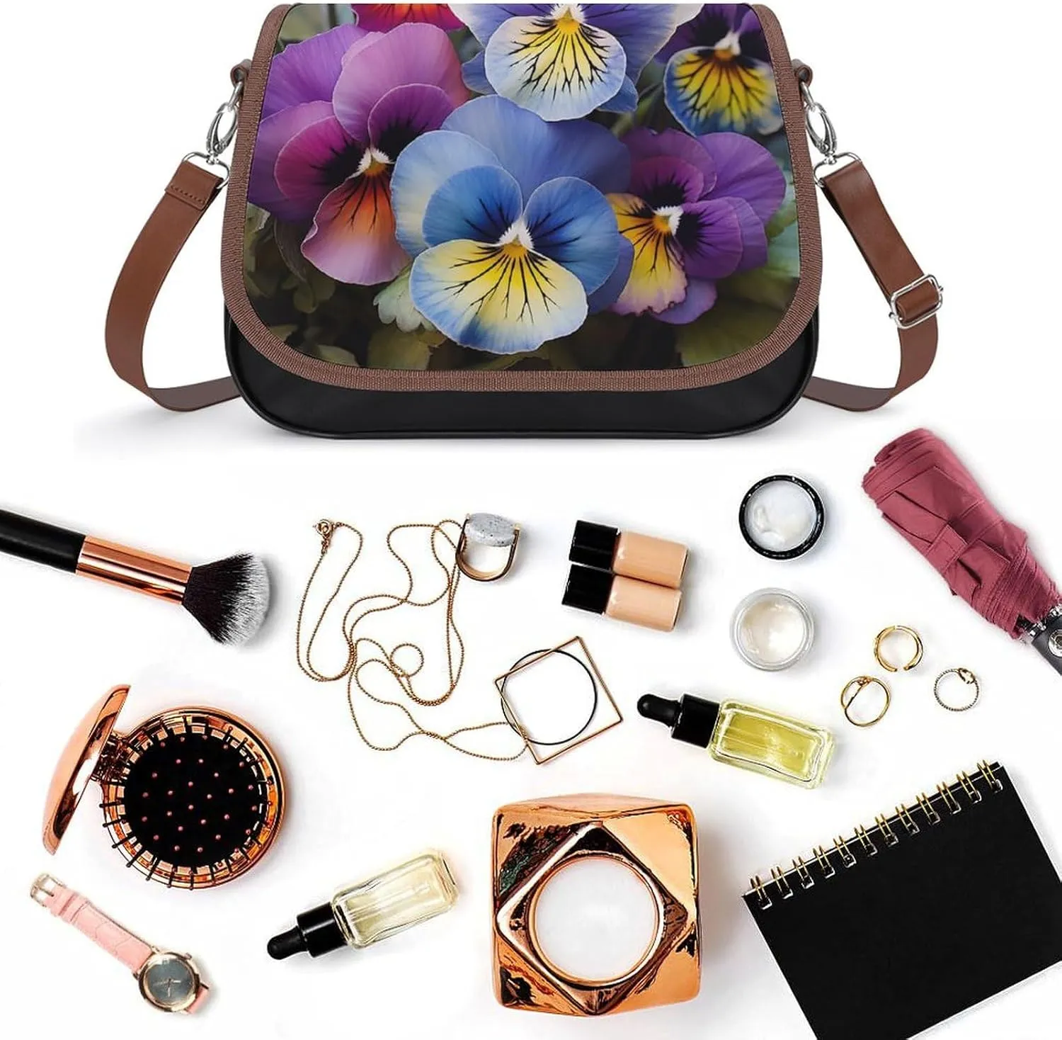 Beautiful Mermaid Tail Crossbody Bags for Women,PU Leather Tote Bag for Women,Shoulder Bag Purse for Work Shopping Travel