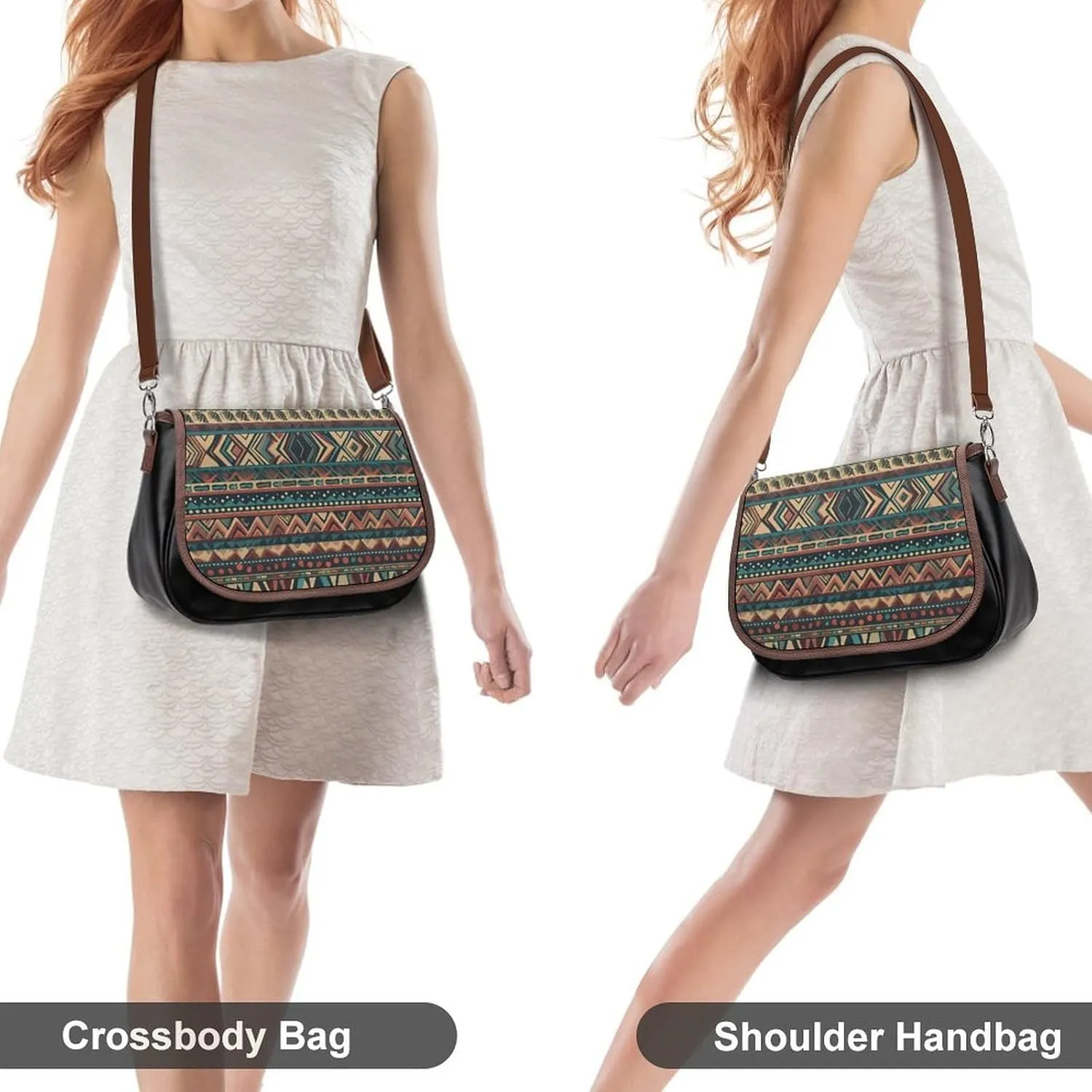 Beautiful Mermaid Tail Crossbody Bags for Women,PU Leather Tote Bag for Women,Shoulder Bag Purse for Work Shopping Travel