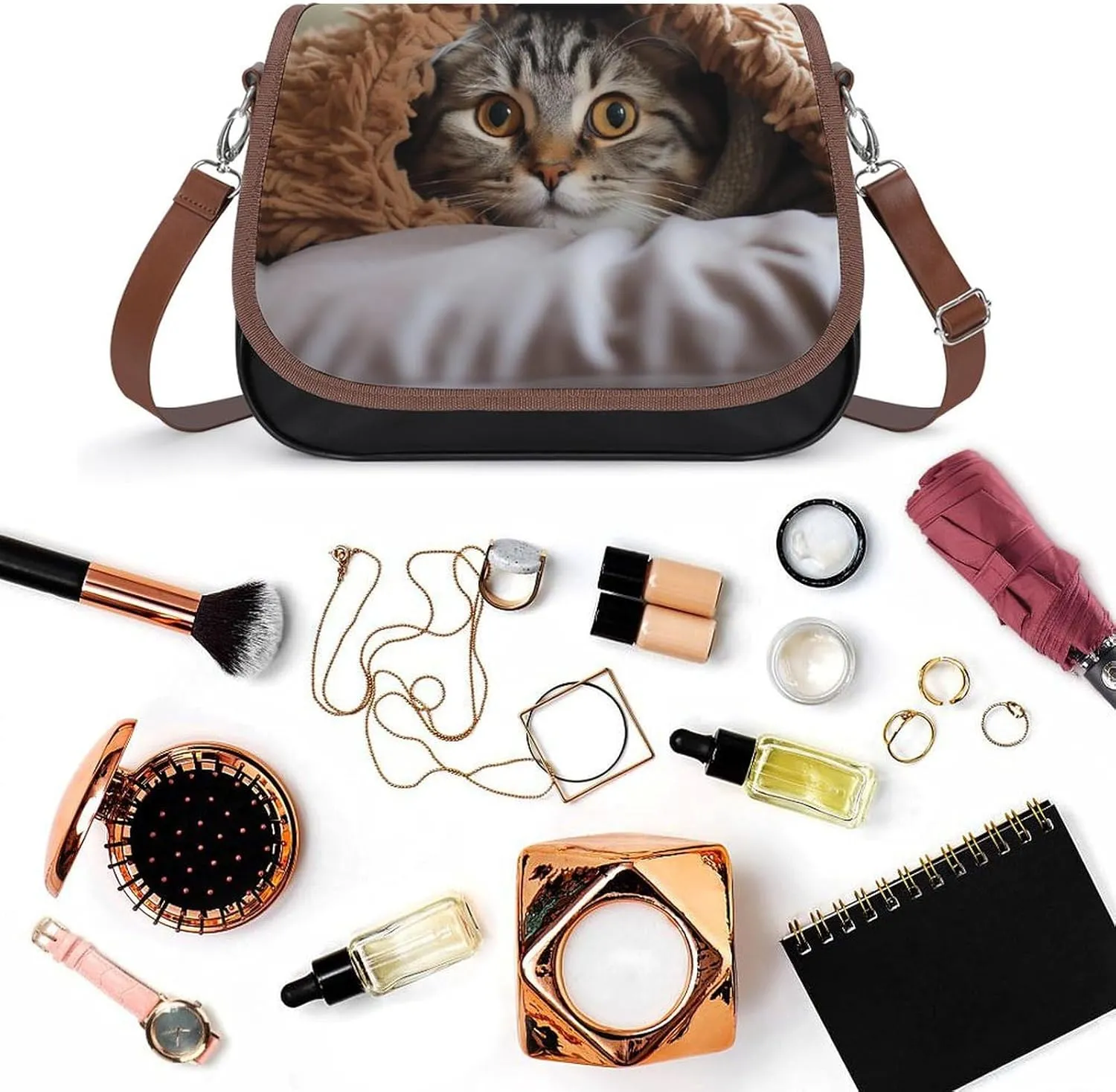 Beautiful Mermaid Tail Crossbody Bags for Women,PU Leather Tote Bag for Women,Shoulder Bag Purse for Work Shopping Travel
