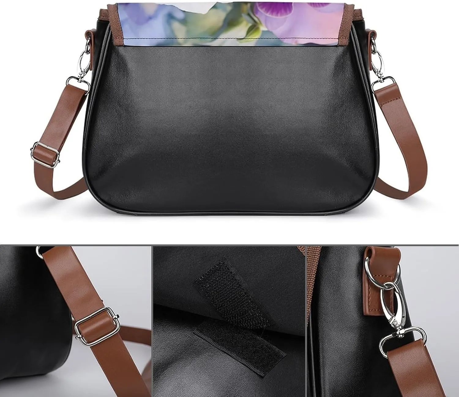 Beautiful Mermaid Tail Crossbody Bags for Women,PU Leather Tote Bag for Women,Shoulder Bag Purse for Work Shopping Travel