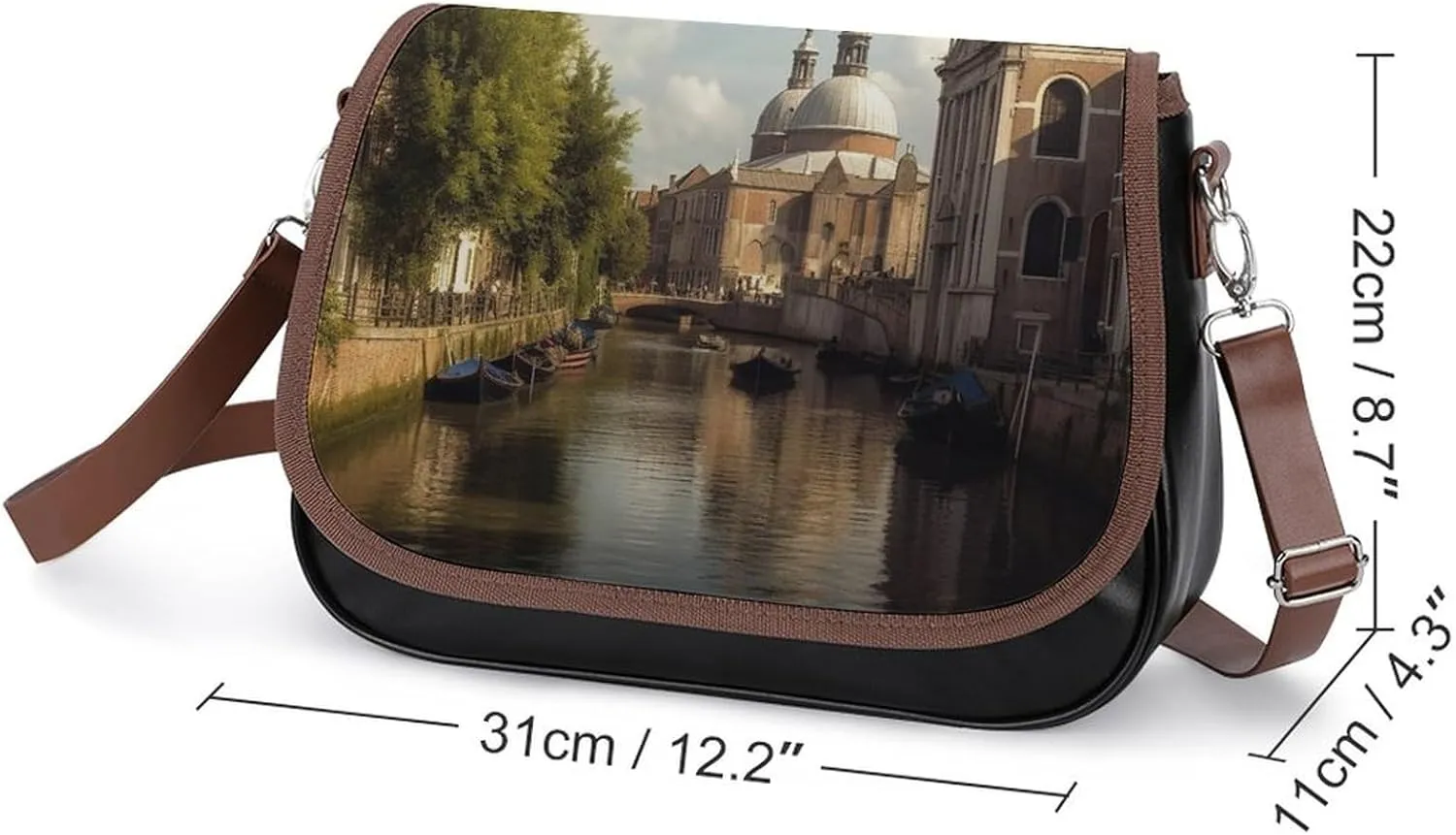 Beautiful Sea Crossbody Bags for Women,PU Leather Tote Bag for Women,Shoulder Bag Purse for Work Shopping Travel