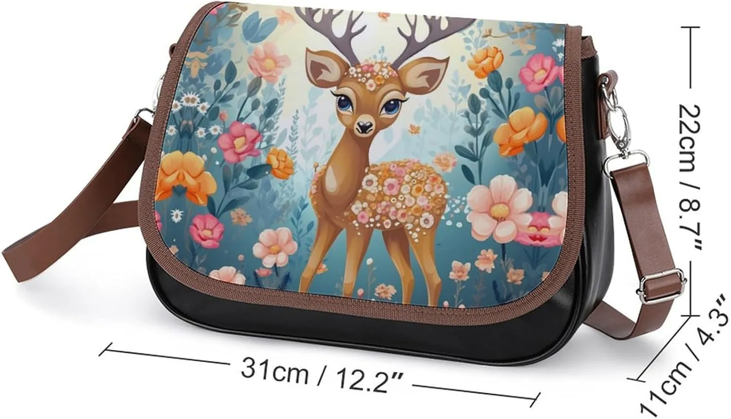 Beautiful Sea Crossbody Bags for Women,PU Leather Tote Bag for Women,Shoulder Bag Purse for Work Shopping Travel