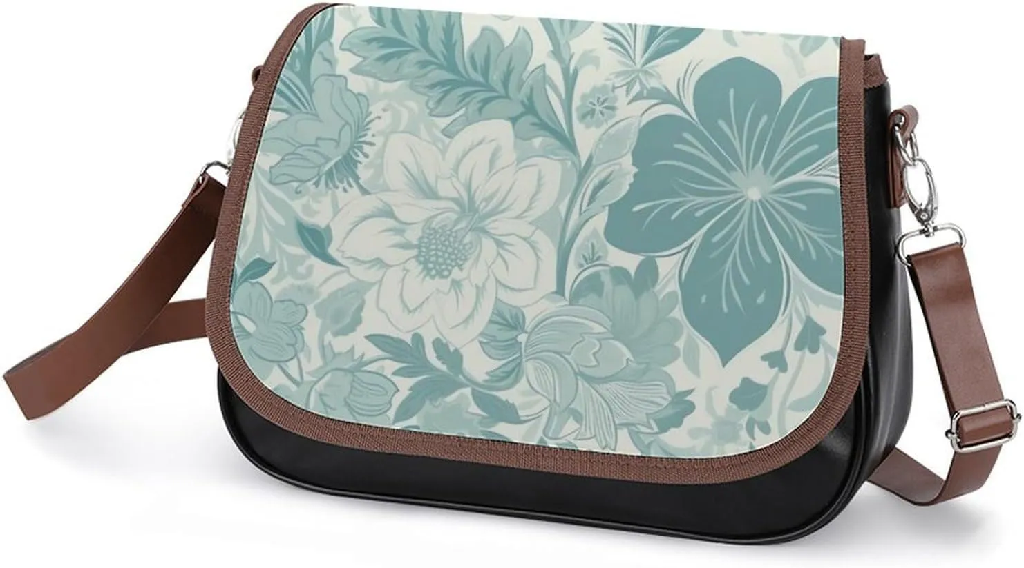 Beautiful Sea Crossbody Bags for Women,PU Leather Tote Bag for Women,Shoulder Bag Purse for Work Shopping Travel