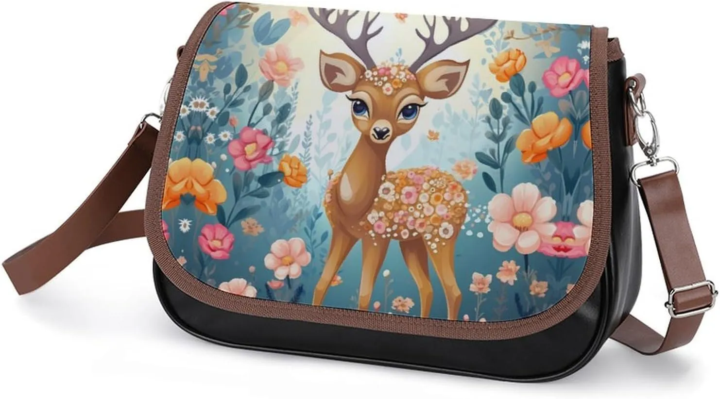 Beautiful Sea Crossbody Bags for Women,PU Leather Tote Bag for Women,Shoulder Bag Purse for Work Shopping Travel