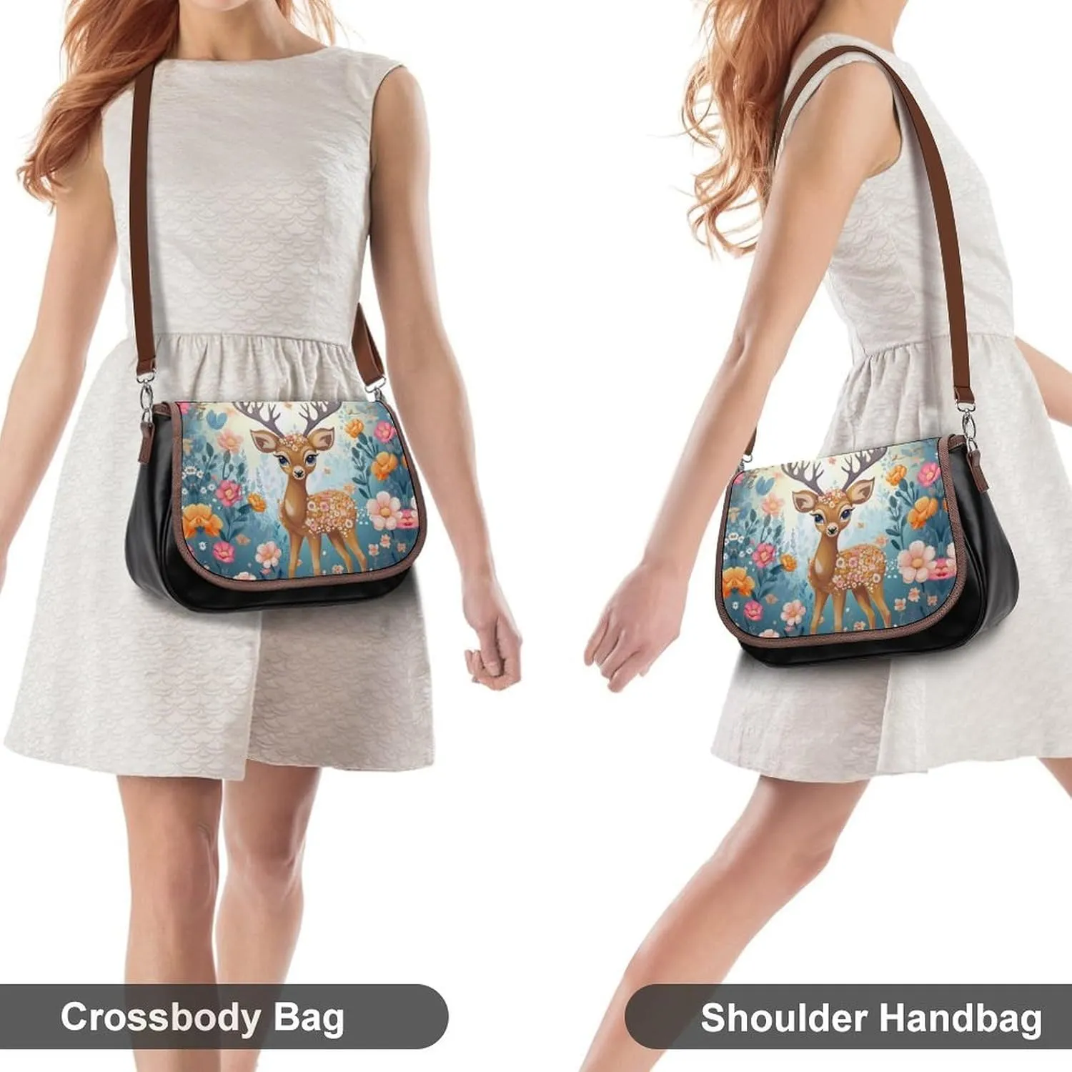 Beautiful Sea Crossbody Bags for Women,PU Leather Tote Bag for Women,Shoulder Bag Purse for Work Shopping Travel