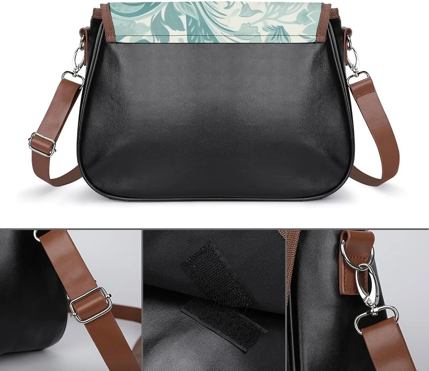 Beautiful Sea Crossbody Bags for Women,PU Leather Tote Bag for Women,Shoulder Bag Purse for Work Shopping Travel