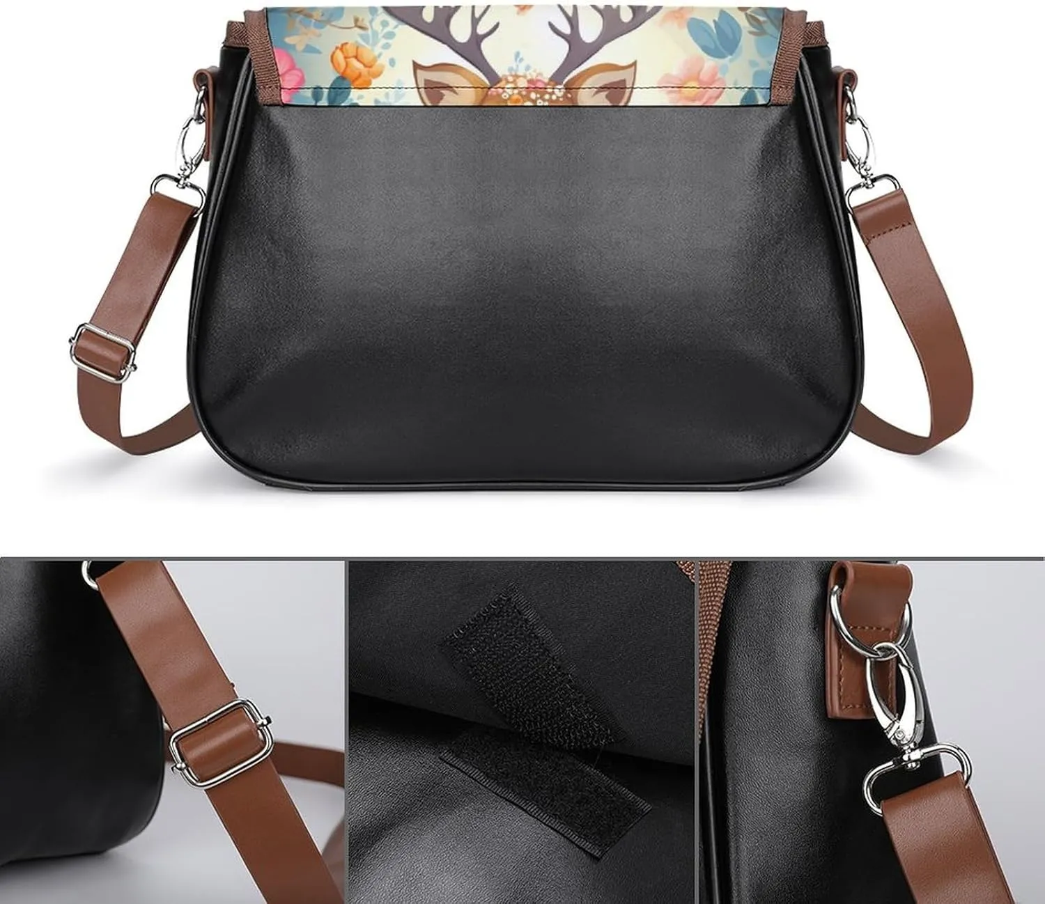 Beautiful Sea Crossbody Bags for Women,PU Leather Tote Bag for Women,Shoulder Bag Purse for Work Shopping Travel