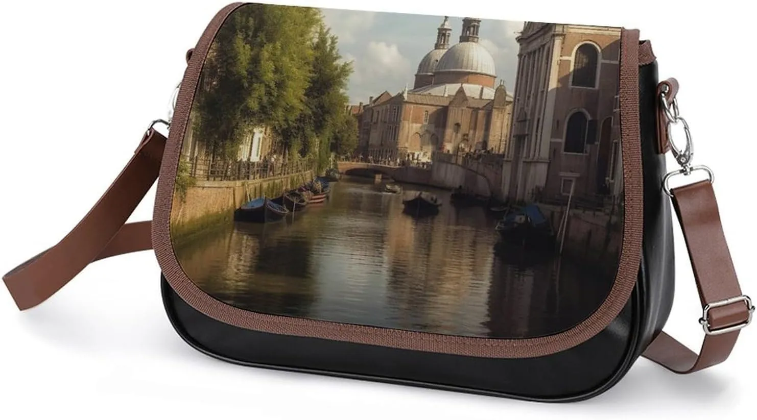 Beautiful Sea Crossbody Bags for Women,PU Leather Tote Bag for Women,Shoulder Bag Purse for Work Shopping Travel