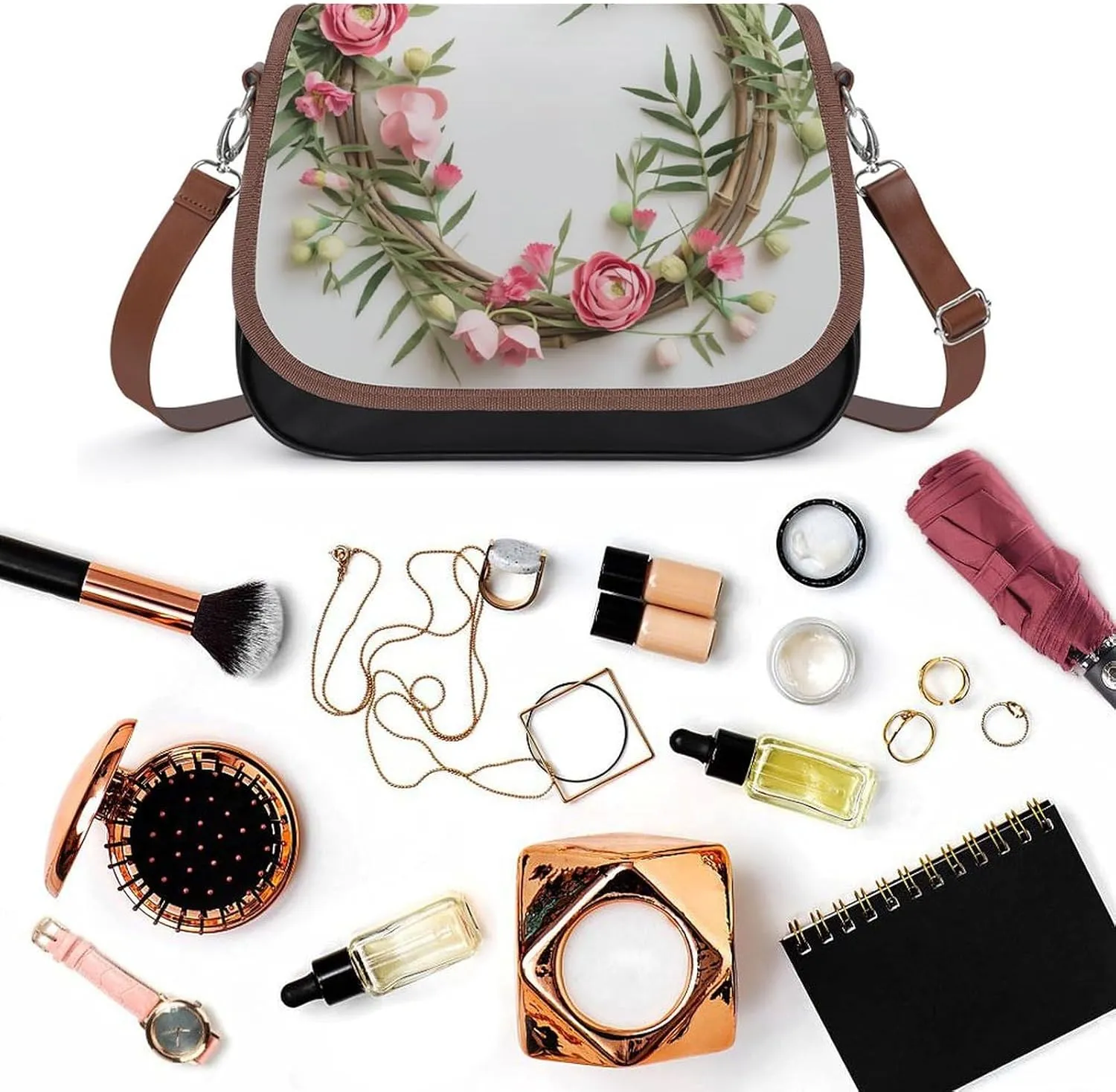 Beautiful Venice at Night Crossbody Bags for Women,PU Leather Tote Bag for Women,Shoulder Bag Purse for Work Shopping Travel