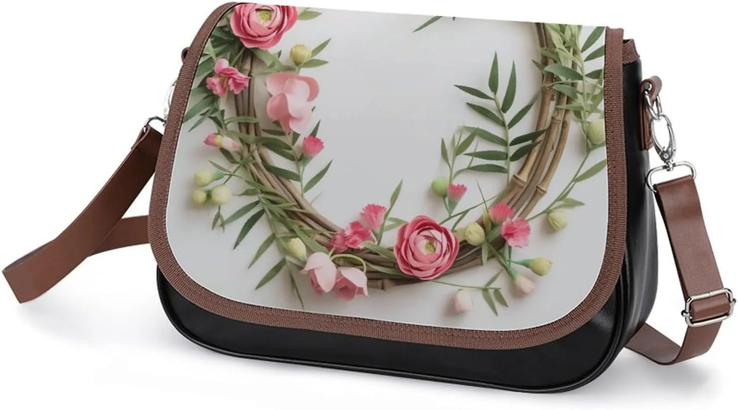 Beautiful Venice at Night Crossbody Bags for Women,PU Leather Tote Bag for Women,Shoulder Bag Purse for Work Shopping Travel