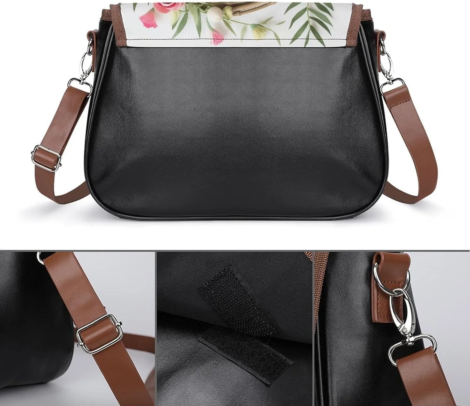 Beautiful Venice at Night Crossbody Bags for Women,PU Leather Tote Bag for Women,Shoulder Bag Purse for Work Shopping Travel